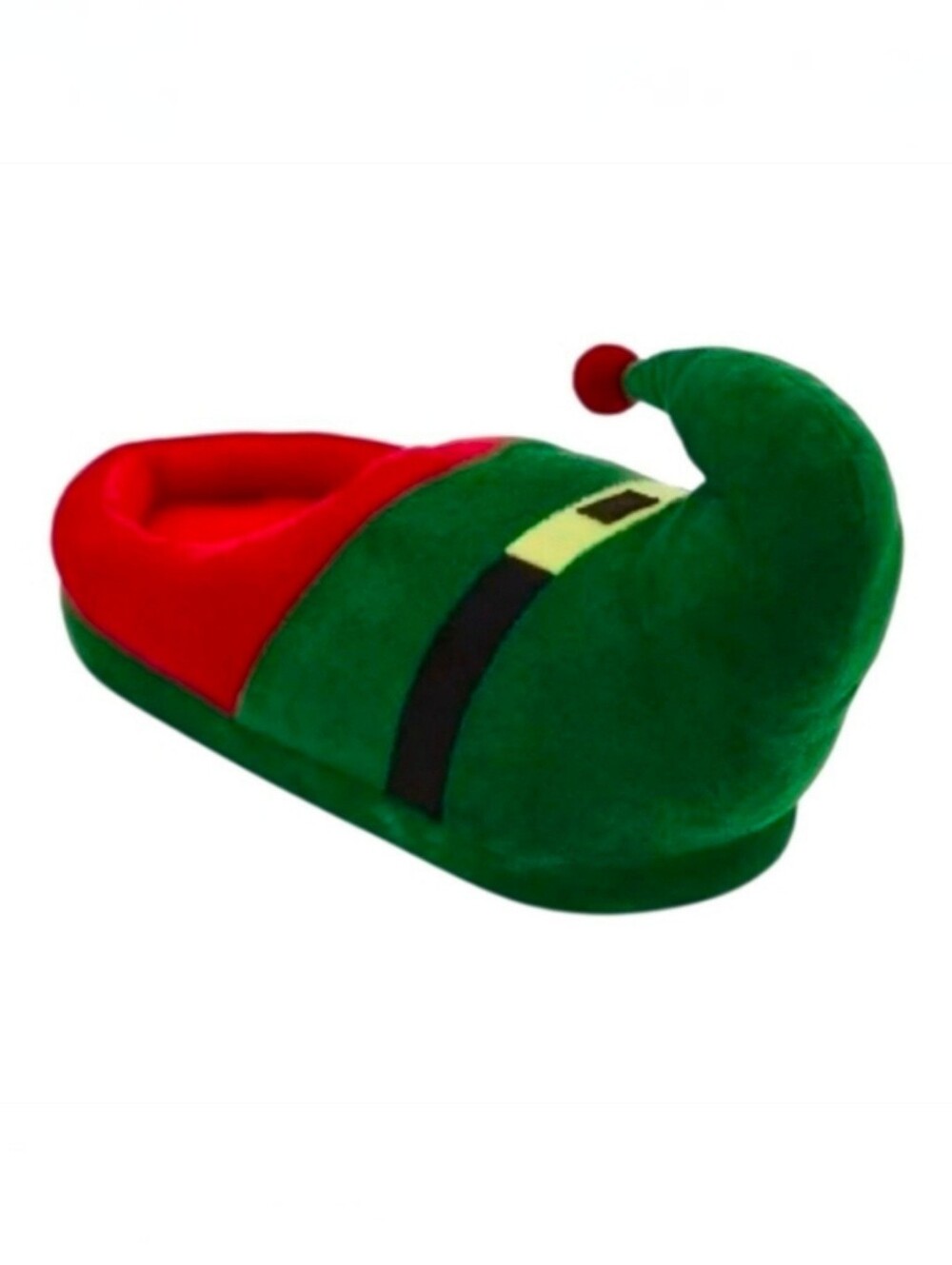 North Pole Big Kid's Elf Christmas Slippers Red Green NWT Size S/M 2.5-3 Youth‎
